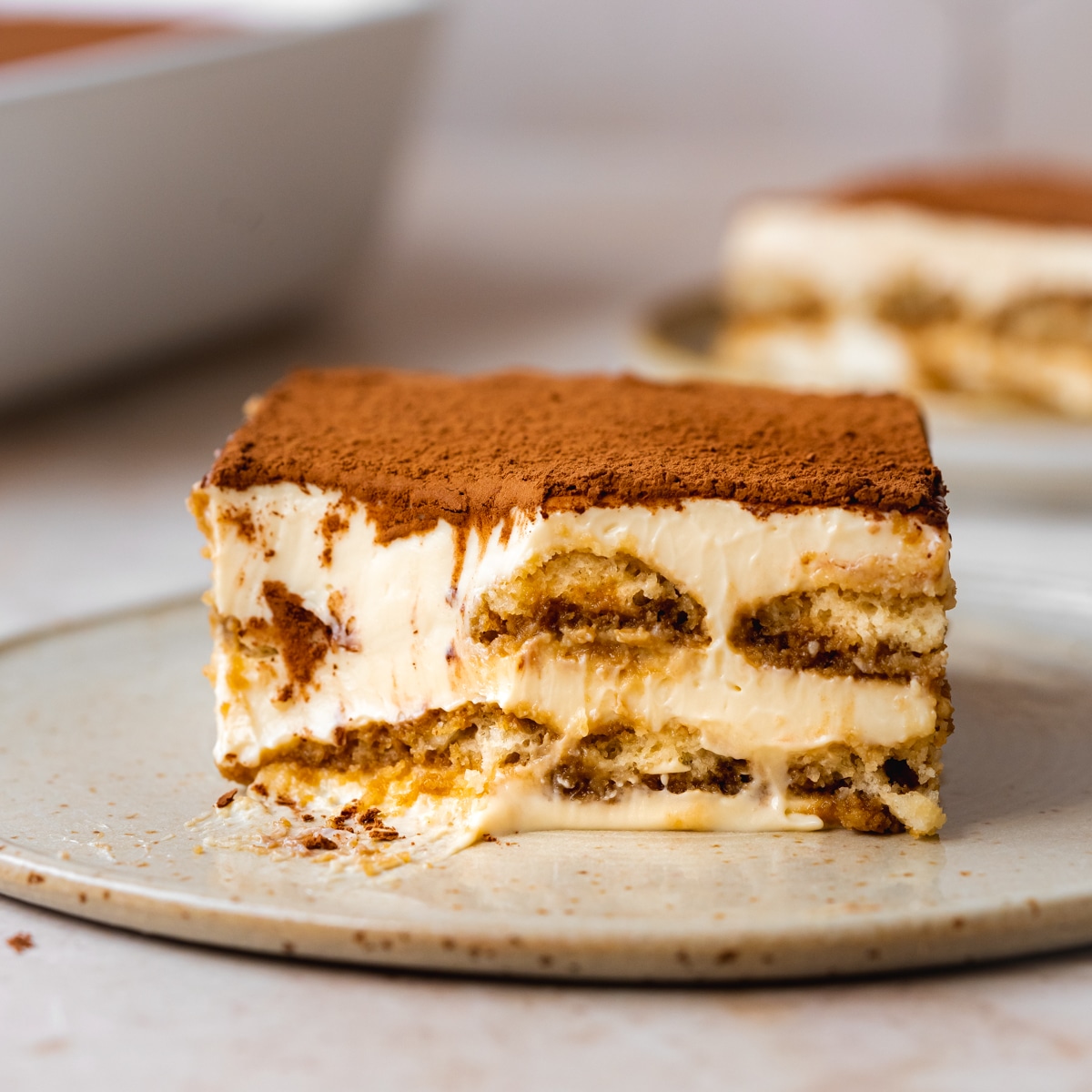 Tiramisú con cacao